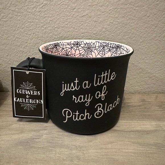 Cobwebs & Cauldrons Just A Little Ray Of Pitch Black Mug - Picture 1 of 3